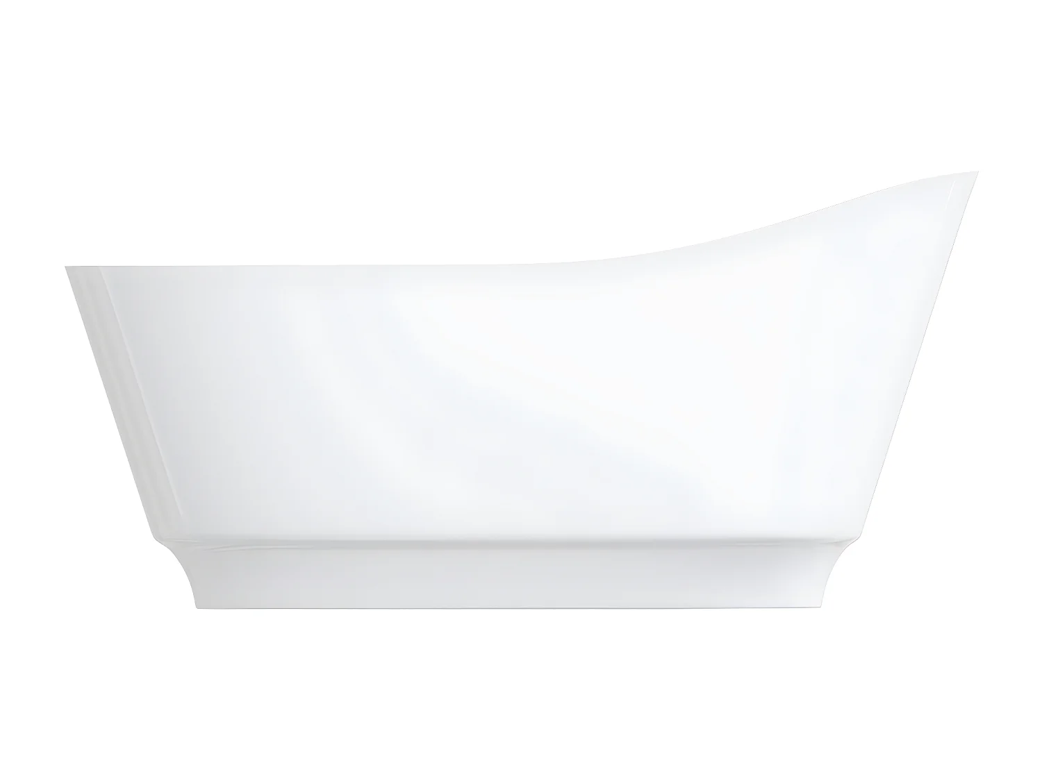 baignoire îlot OMNIRES NEO M+  158X72 CM  couleur : blanc  finition : brillant  bonde et siphon inclus