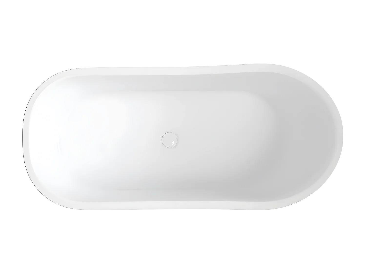 baignoire îlot OMNIRES VENEZIA M+  160X73 CM  couleur : blanc  finition : mat