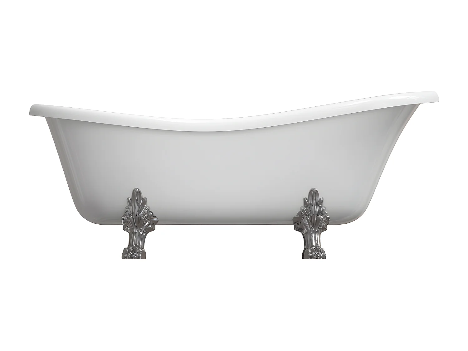 baignoire îlot OMNIRES ATENA M+  168X76 CM  couleur : blanc  finition : brillant