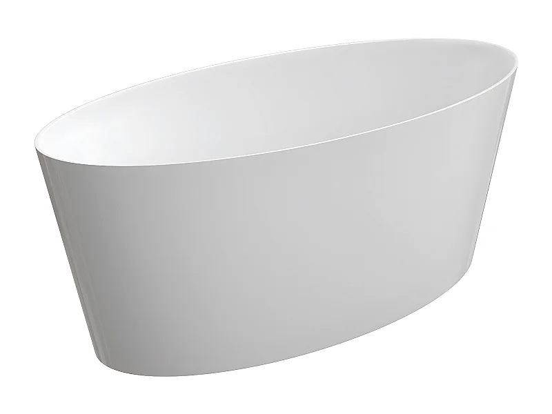 baignoire îlot OMNIRES ROMA M+  159X72 CM  couleur : blanc  finition : brillant