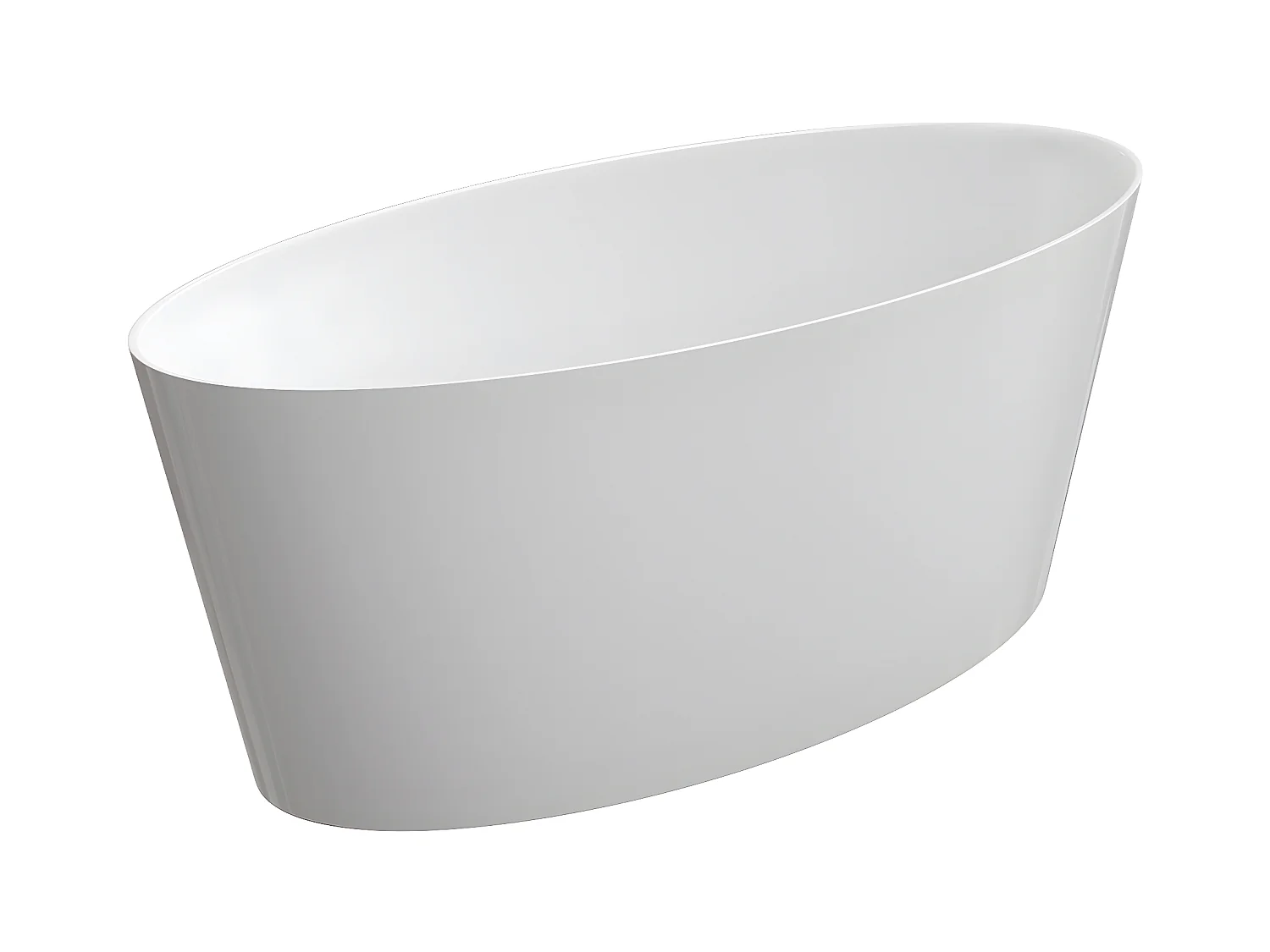 baignoire îlot OMNIRES ROMA M+  159X72 CM  couleur : blanc  finition : brillant