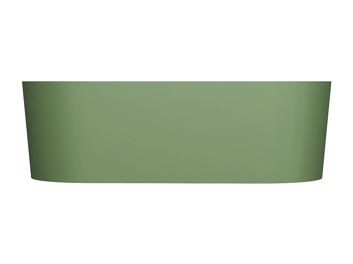 baignoire îlot OMNIRES OVO M+  160X75 CM  couleur : vert foncé  finition : mat bonde et siphon inclus