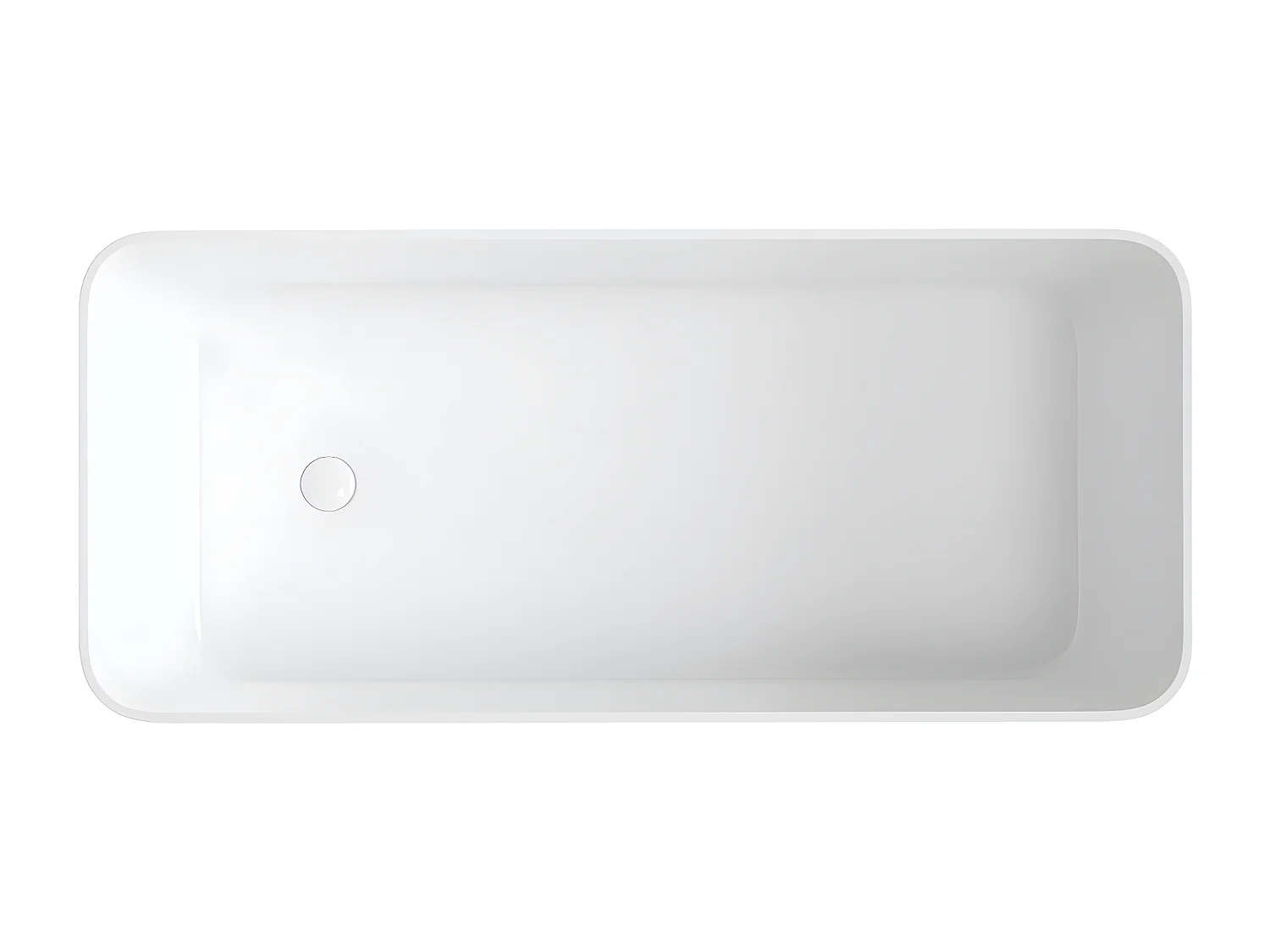 baignoire îlot OMNIRES PARMA M+  159X71 CM  couleur : noir et blanc  finition : brillant