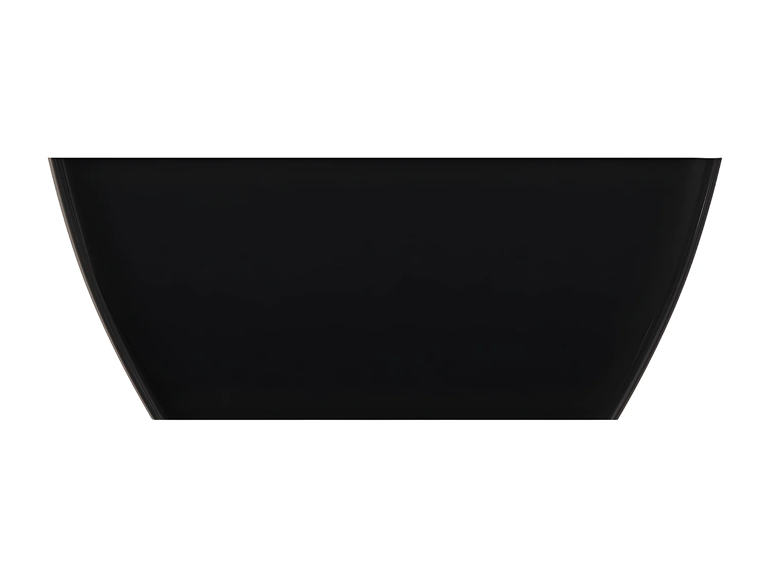 baignoire îlot OMNIRES PARMA M+  159X71 CM  couleur : noir et blanc  finition : brillant