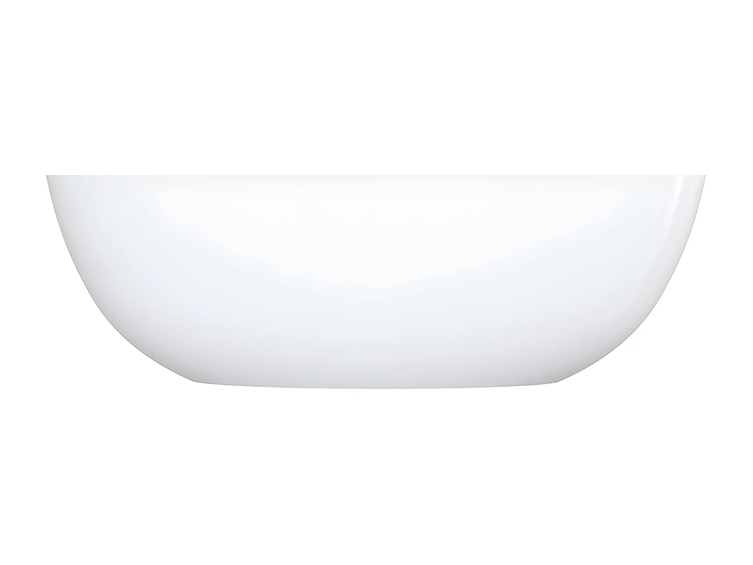 baignoire îlot OMNIRES SHELL M+  160X75 CM  couleur : blanc  finition : brillant  bonde et siphon inclus