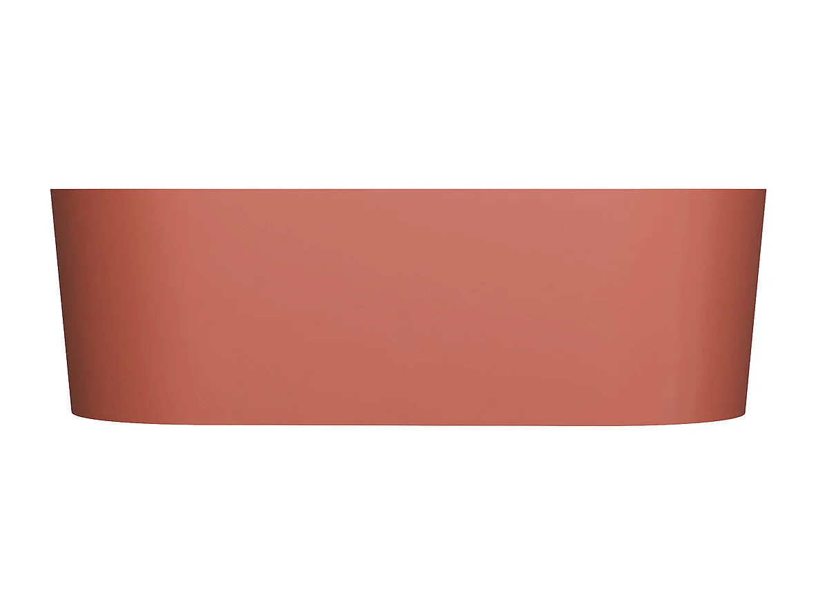 baignoire îlot OMNIRES OVO M+  160X75 CM  couleur : rouge   finition : mat bonde et siphon inclus