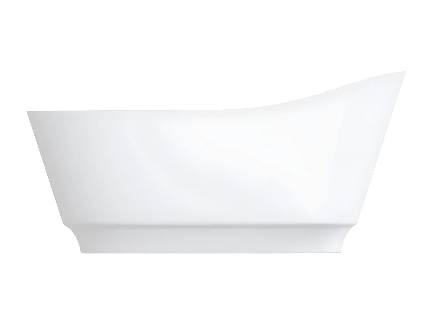 baignoire îlot OMNIRES NEO M+  158X72 CM  couleur : blanc  finition : mat bonde et siphon inclus