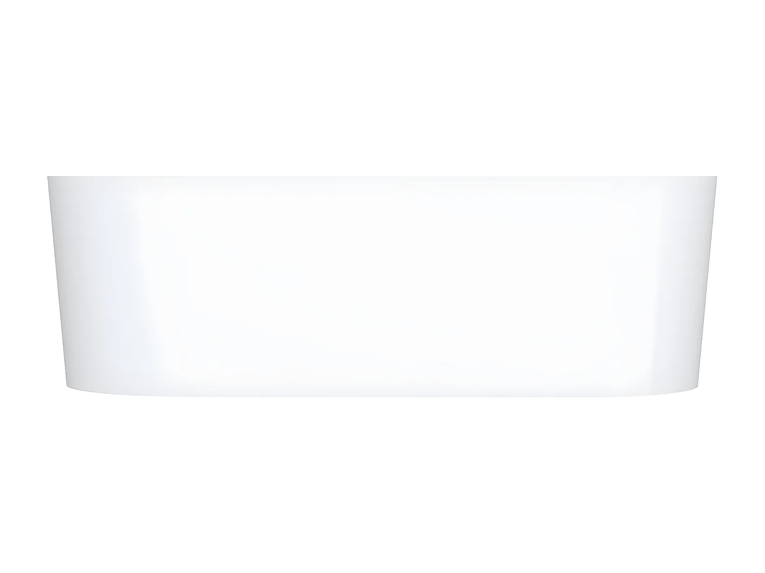 baignoire îlot OMNIRES OVO M+  160X75 CM  couleur : blanc  finition : brillant  bonde et siphon inclus