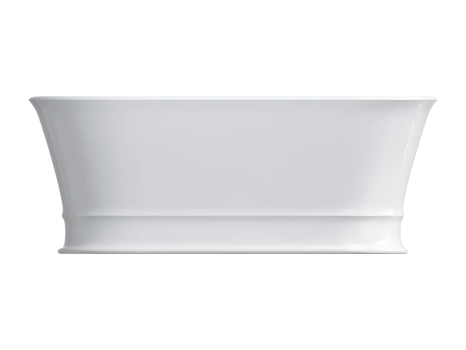 baignoire îlot OMNIRES CLASSICA M+  160X79 CM  couleur : blanc  finition : brillant  bonde et siphon inclus