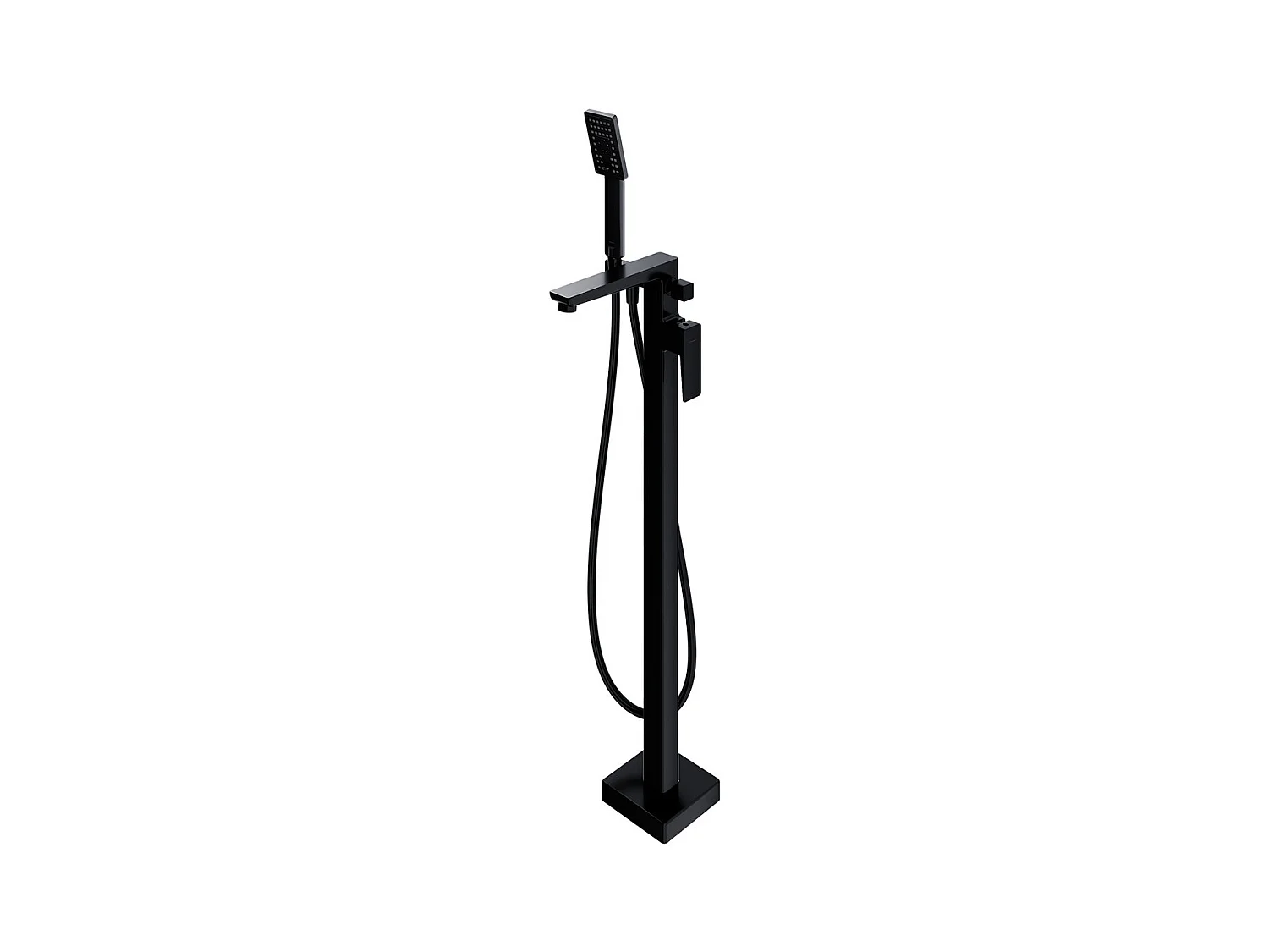 Mitigeur de baignoire îlot PARMA Couleur: noir mat