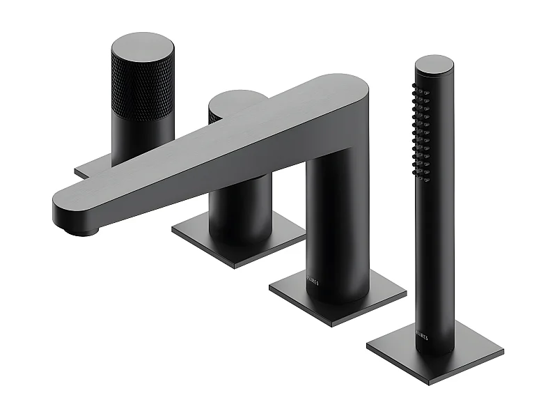 Mélangeur de bain 4 trous en CONTOUR Couleur: anthracite