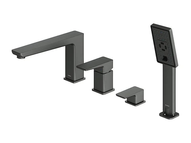 Mélangeur de bain 4-trous  PARMA Couleur: graphite