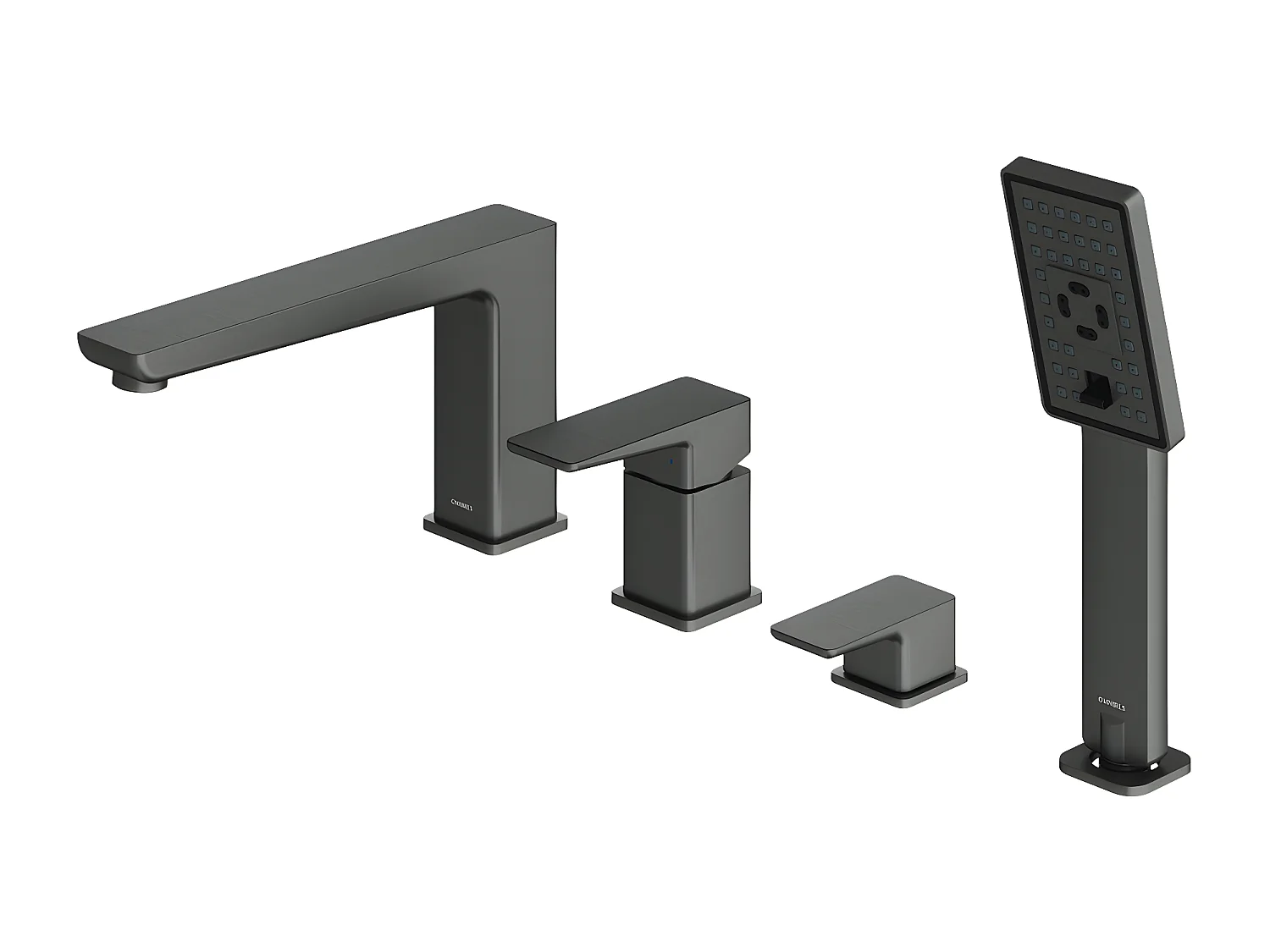 Mélangeur de bain 4-trous  PARMA Couleur: graphite