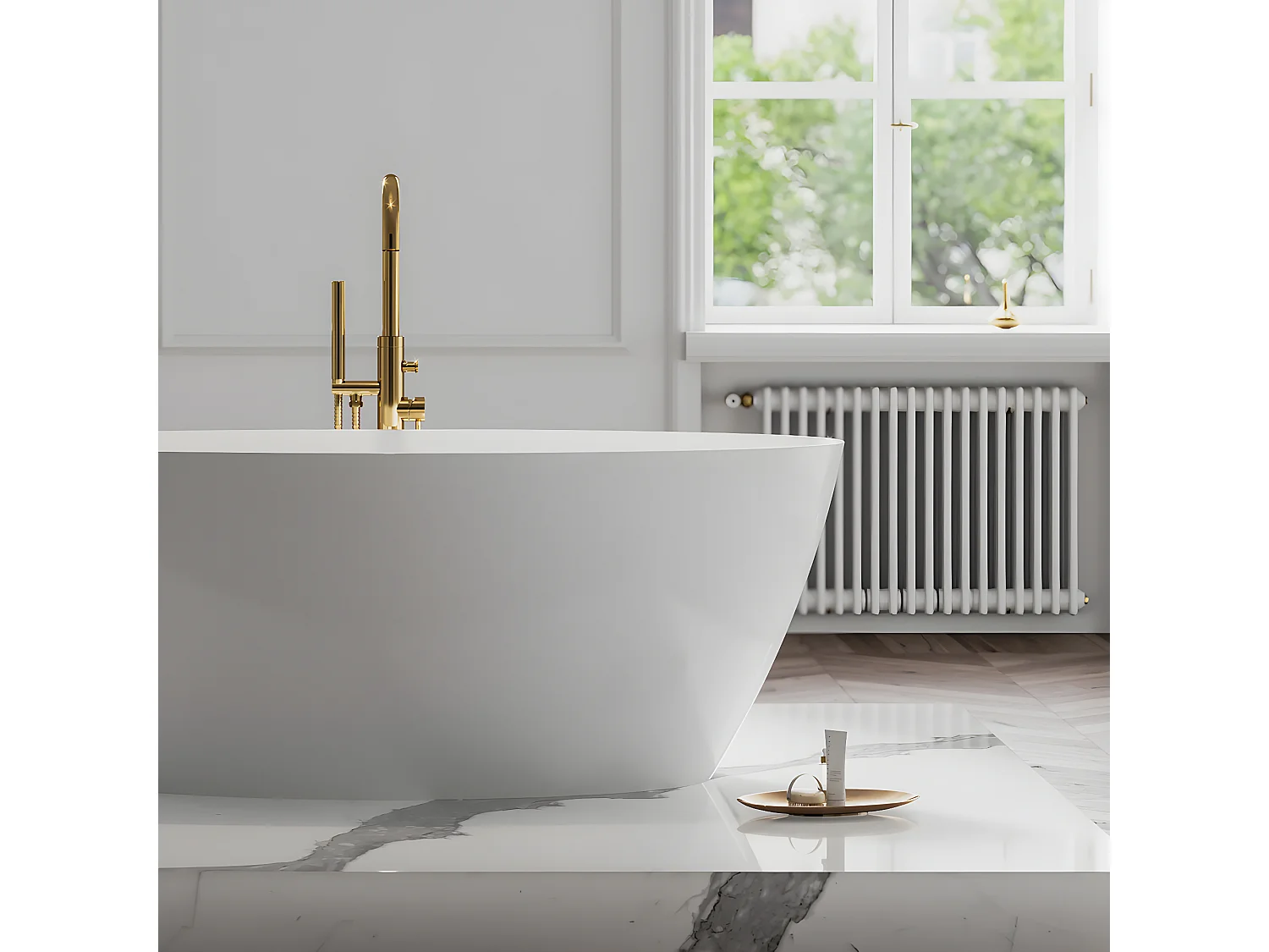 Robinet de baignoire  îlot Y Couleur: or