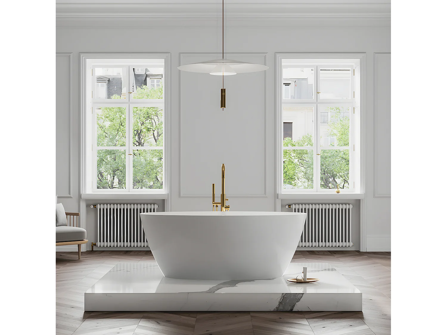 Robinet de baignoire  îlot Y Couleur: or