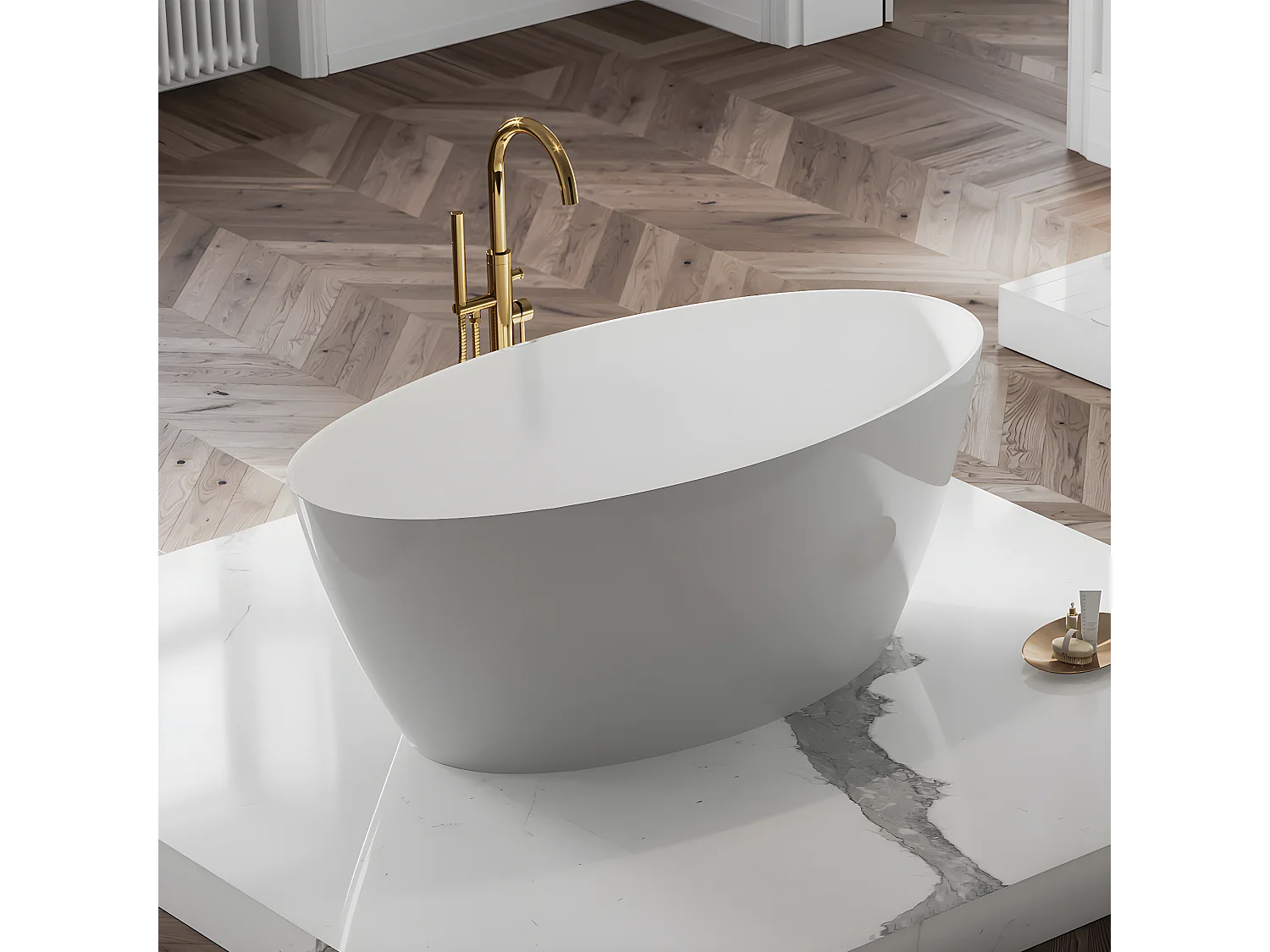 Robinet de baignoire  îlot Y Couleur: or