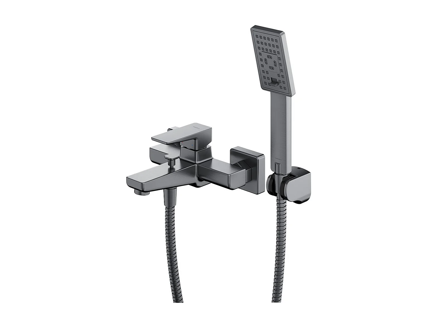 Mitigeur de baignoire avec set de douche  PARMA Couleur: nickel