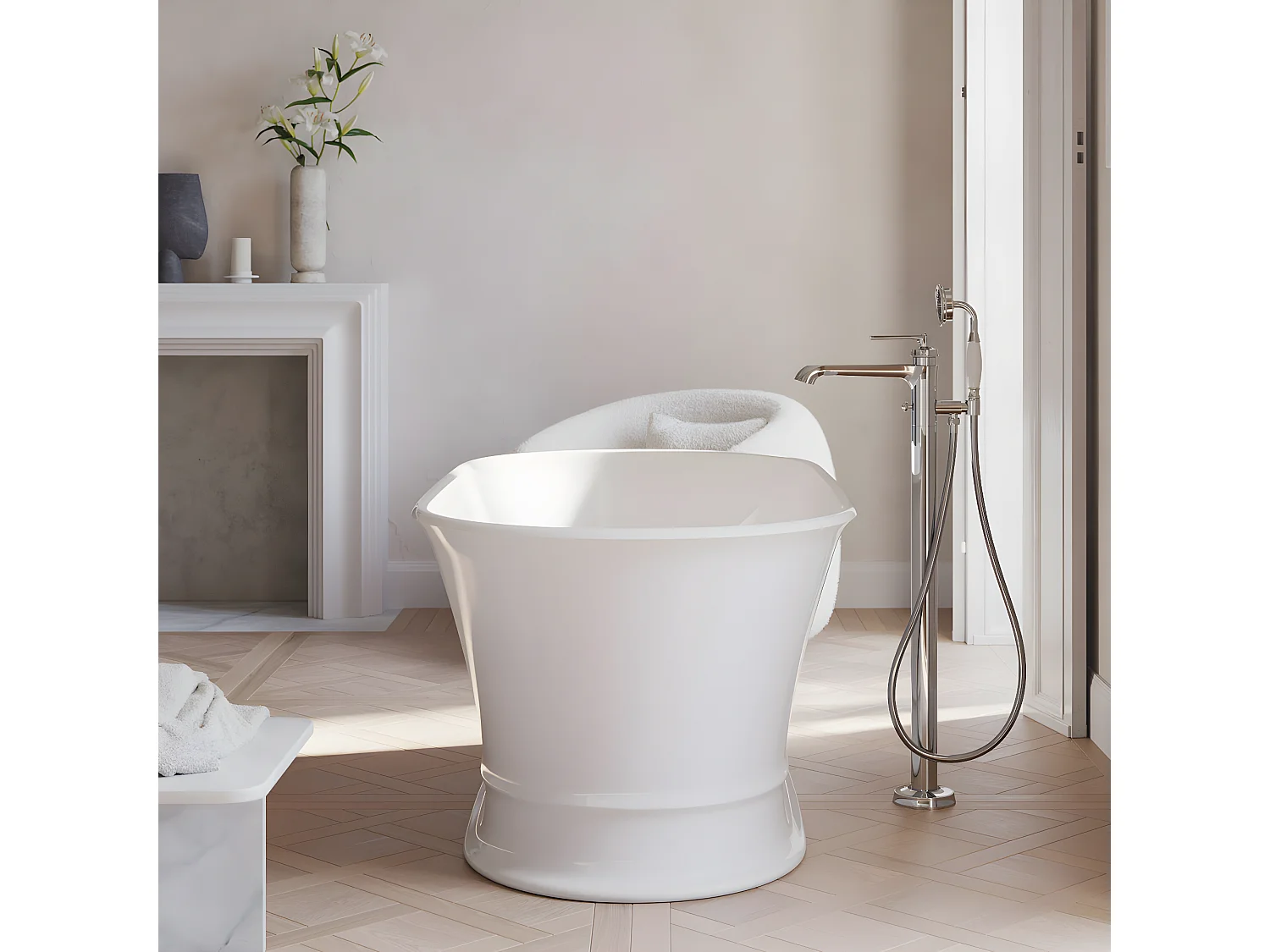 Mitigeur de baignoire îlot ARMANCE Couleur: chrome