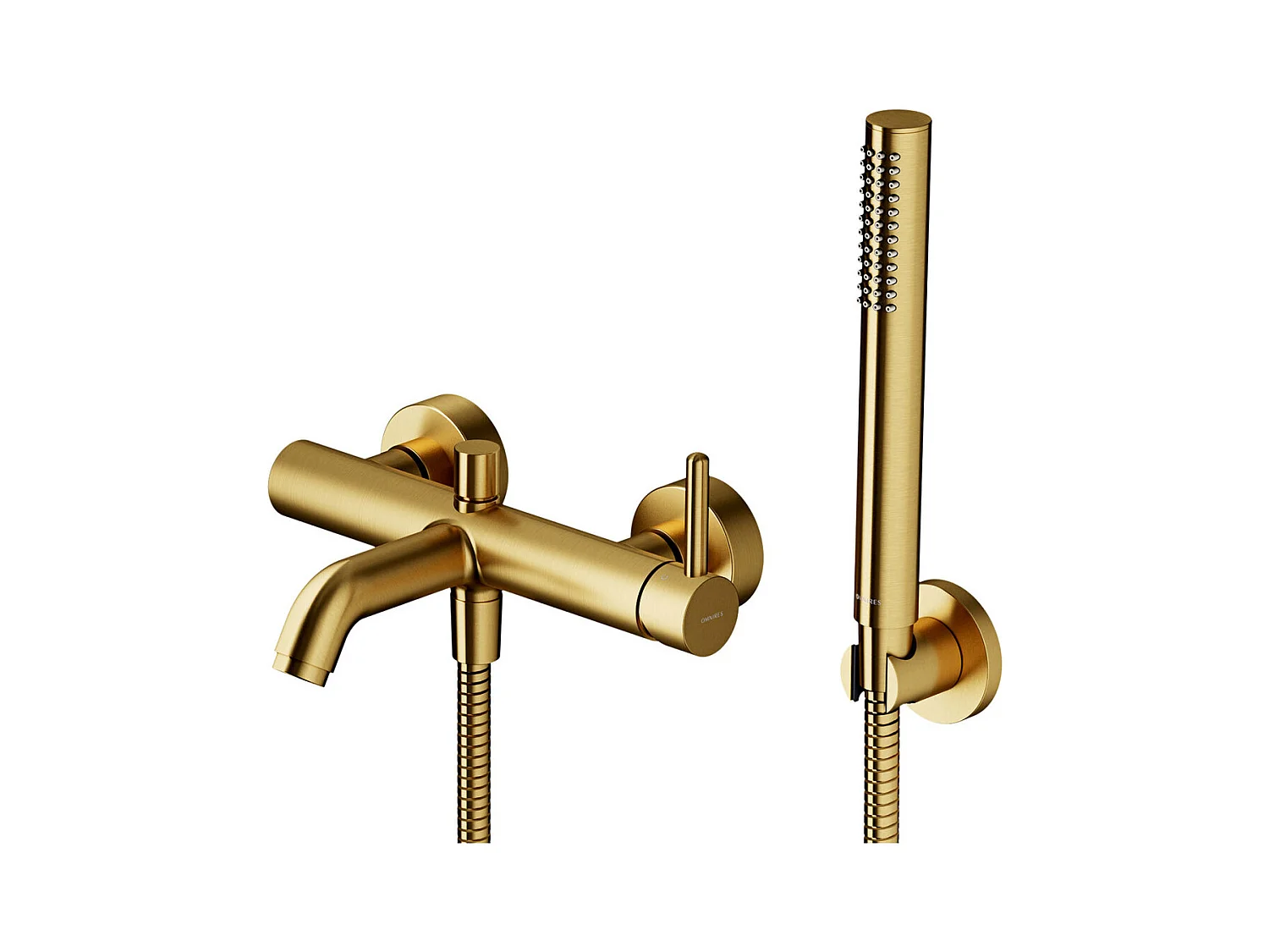 Mitigeur de baignoire avec set de douche  Y Couleur: or  brossé marque OMNIRES