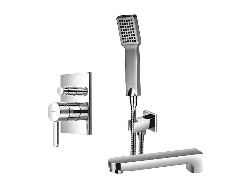 Mitigeur Mécanique De Baignoire  Darling Pour Installation Encastrée couleur : Chrome