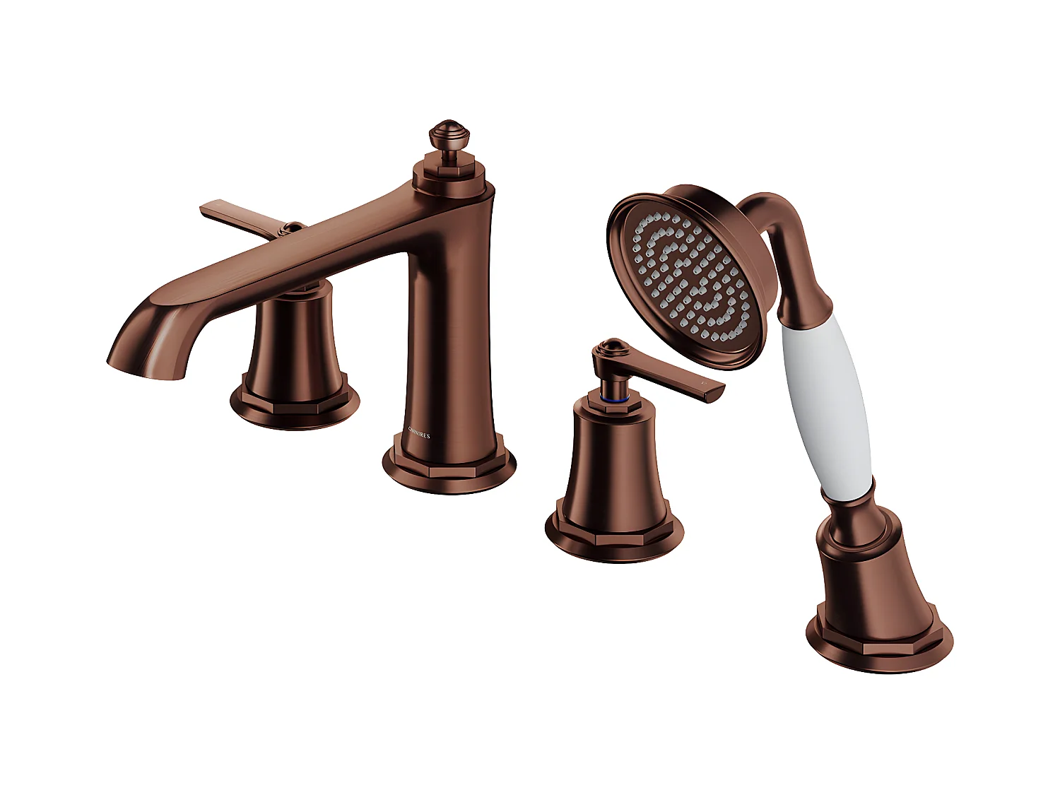 Mélangeur de bain 4 trous en ARMANCE Couleur: cuivre antique