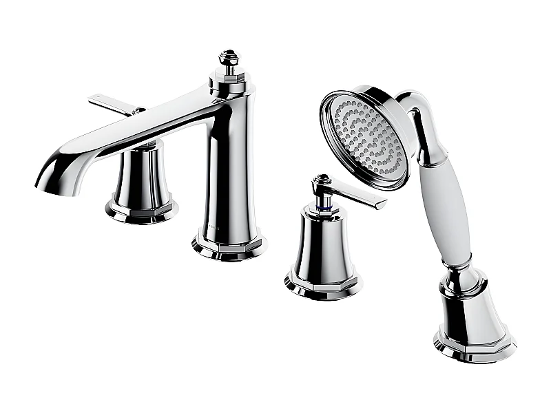 Mélangeur de bain 4 trous en ARMANCE Couleur: chrome