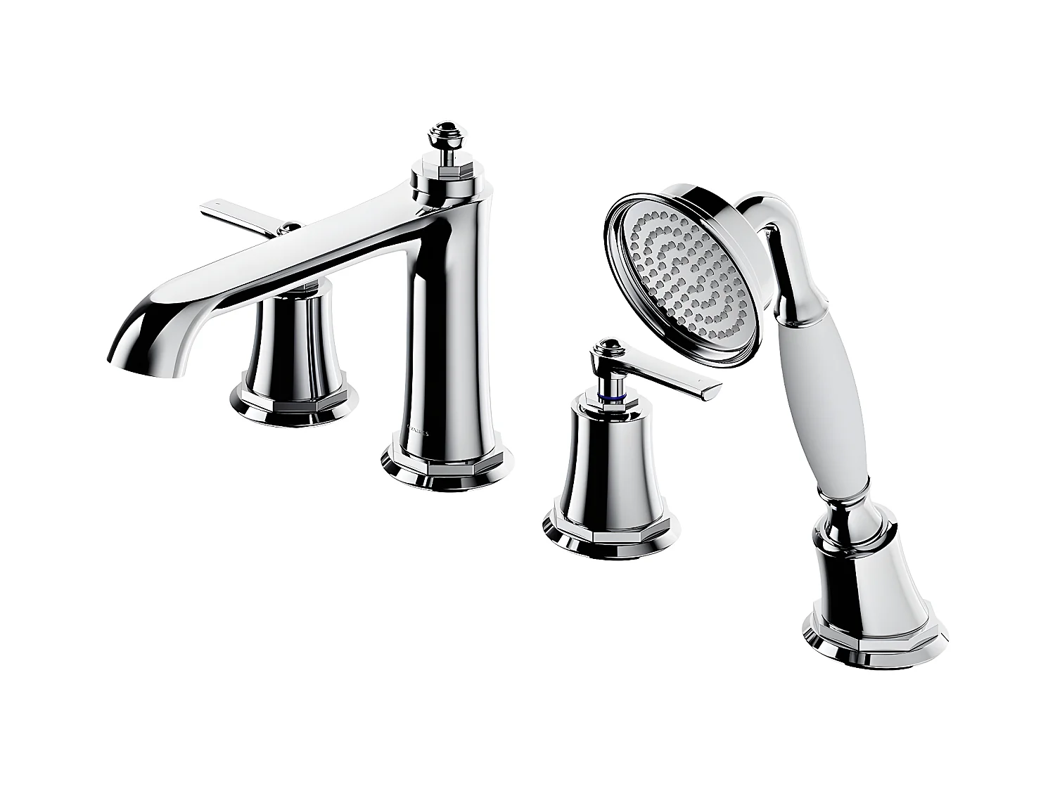 Mélangeur de bain 4 trous en ARMANCE Couleur: chrome