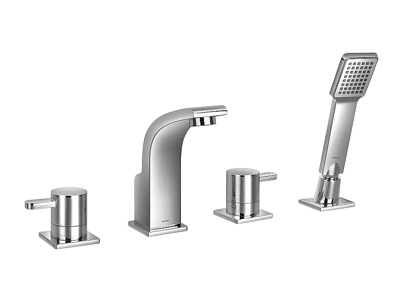 Mélangeur de bain 4 trous en DARLING Couleur: chrome