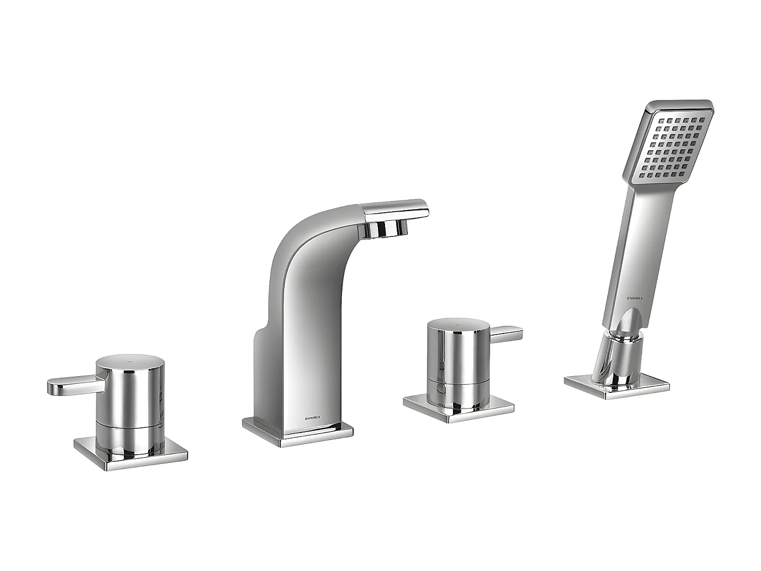 Mélangeur de bain 4 trous en DARLING Couleur: chrome