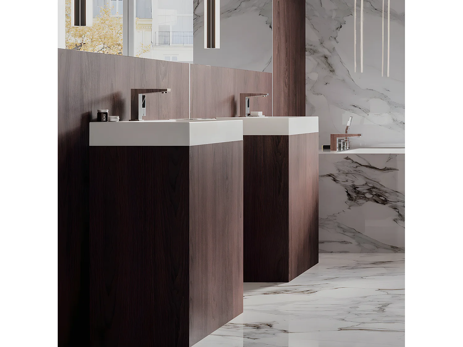 Vasque murale / à poser THASOS 70 x 42 cm blanc brillant bonde de vidage incluse