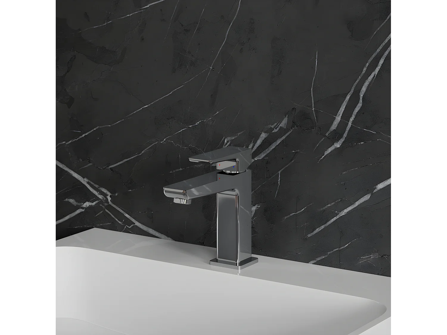 Mitigeur Lavabo Bas Parma, 15 Cm couleur : Chrome