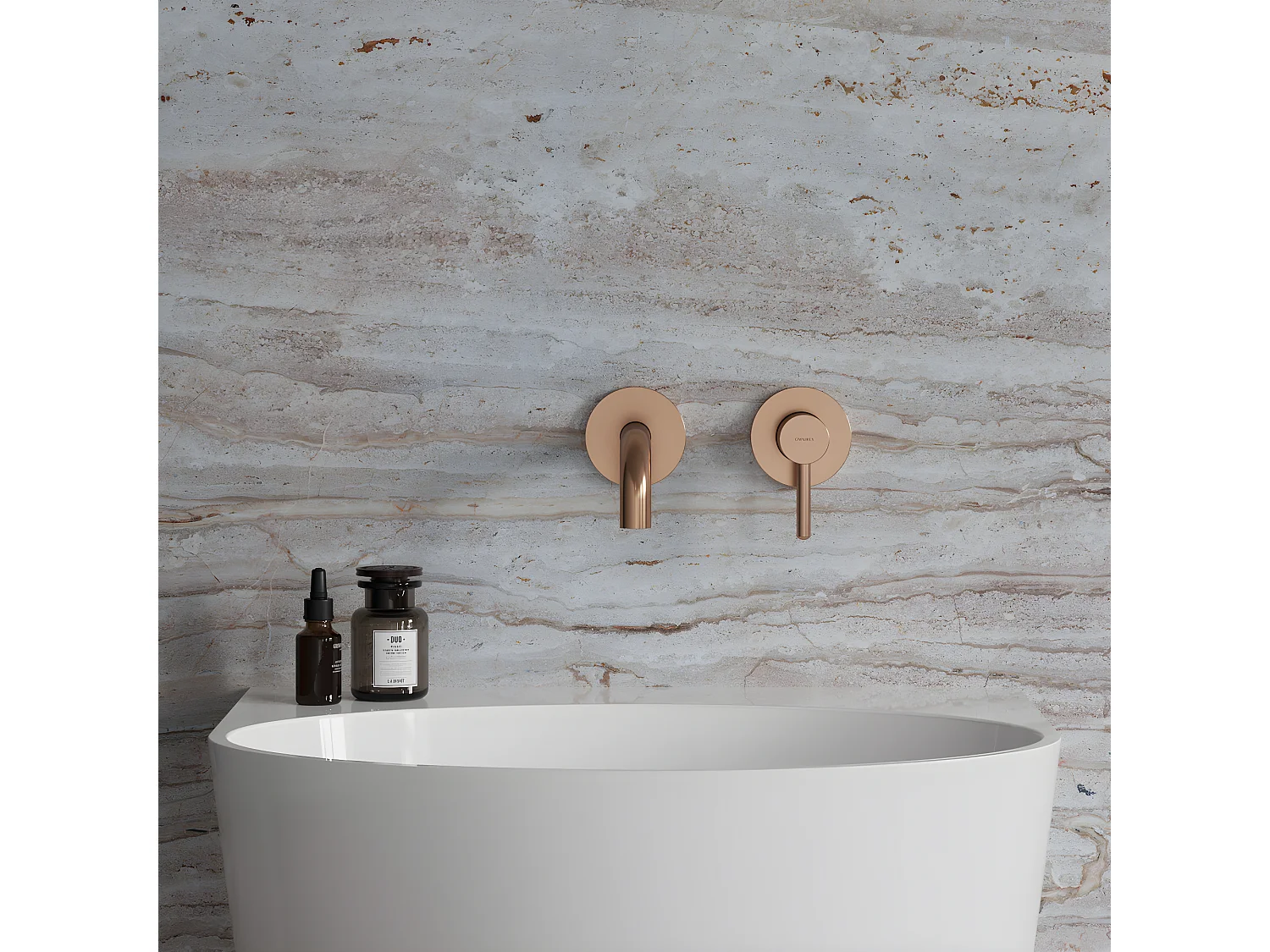 Mitigeur Lavabo Omnires collection Y copper brushed couleur : cuivre brossé