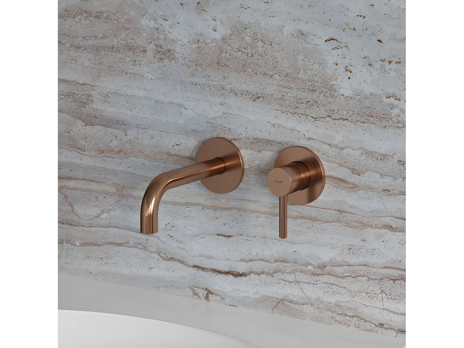 Mitigeur Lavabo Omnires collection Y copper brushed couleur : cuivre brossé