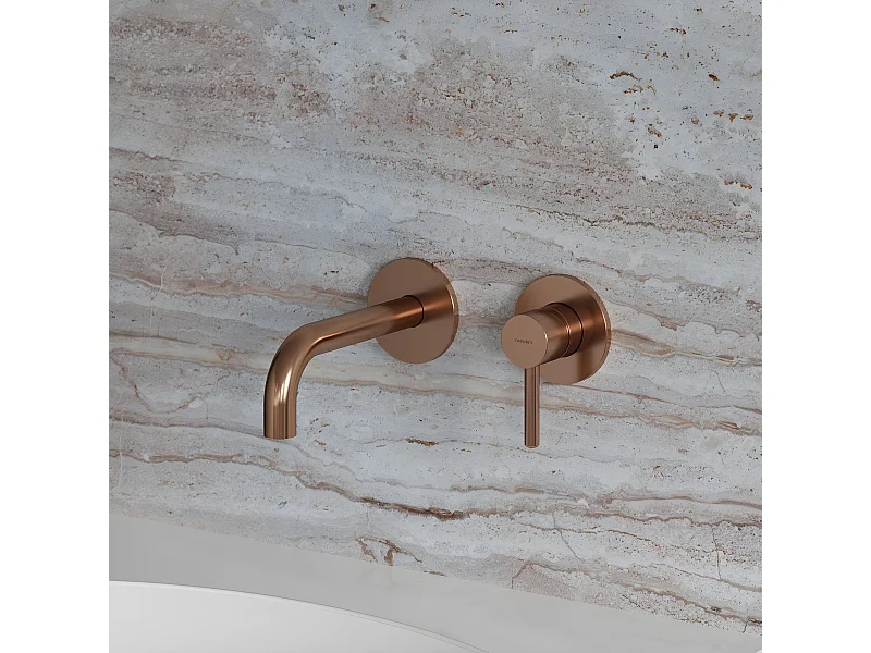 Mitigeur Lavabo Omnires collection Y copper brushed couleur : cuivre brossé