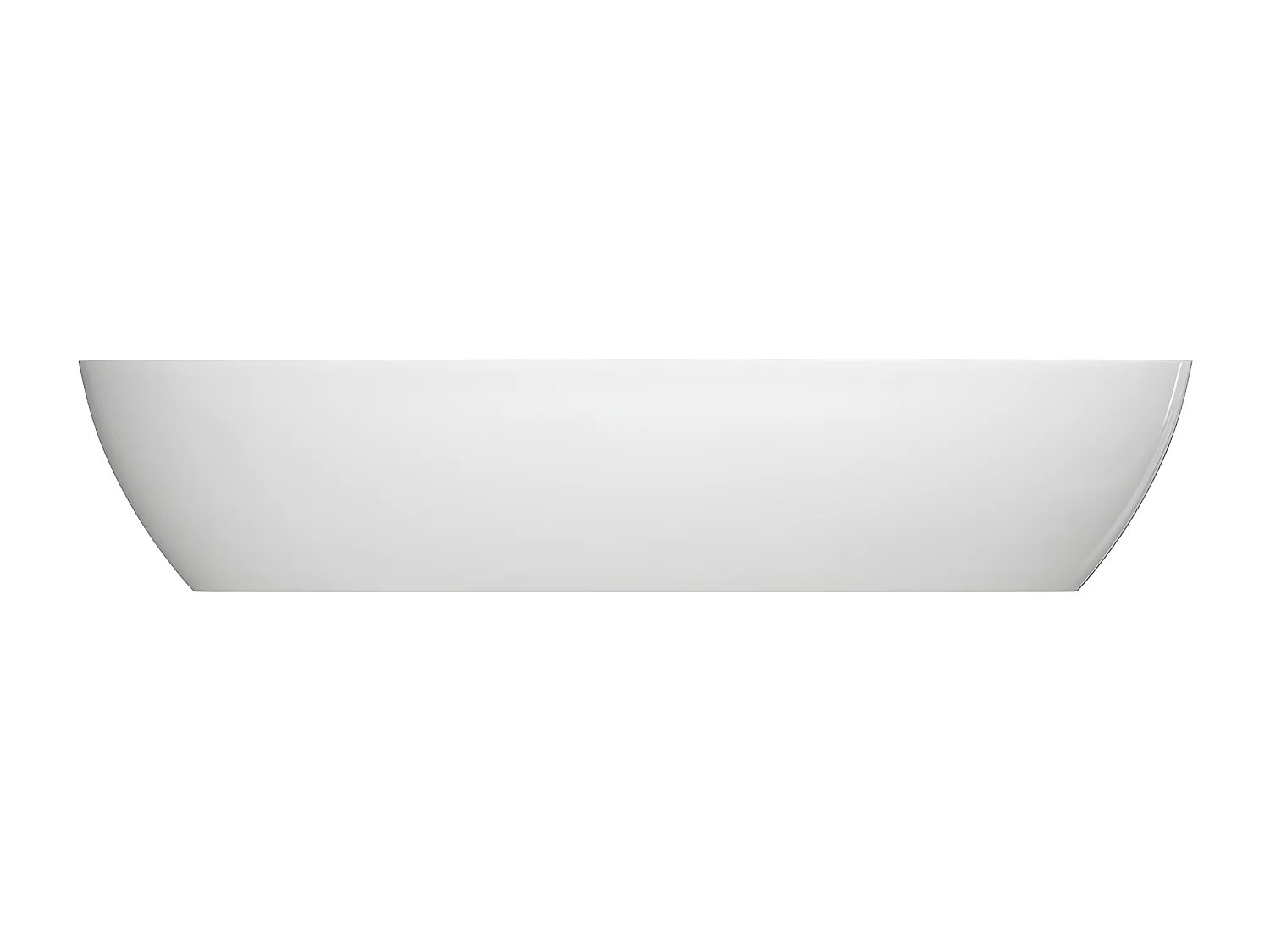 Vasque à poser SIENA  60 x 35 cm blanc brillant  bonde de vidage blanche incluse