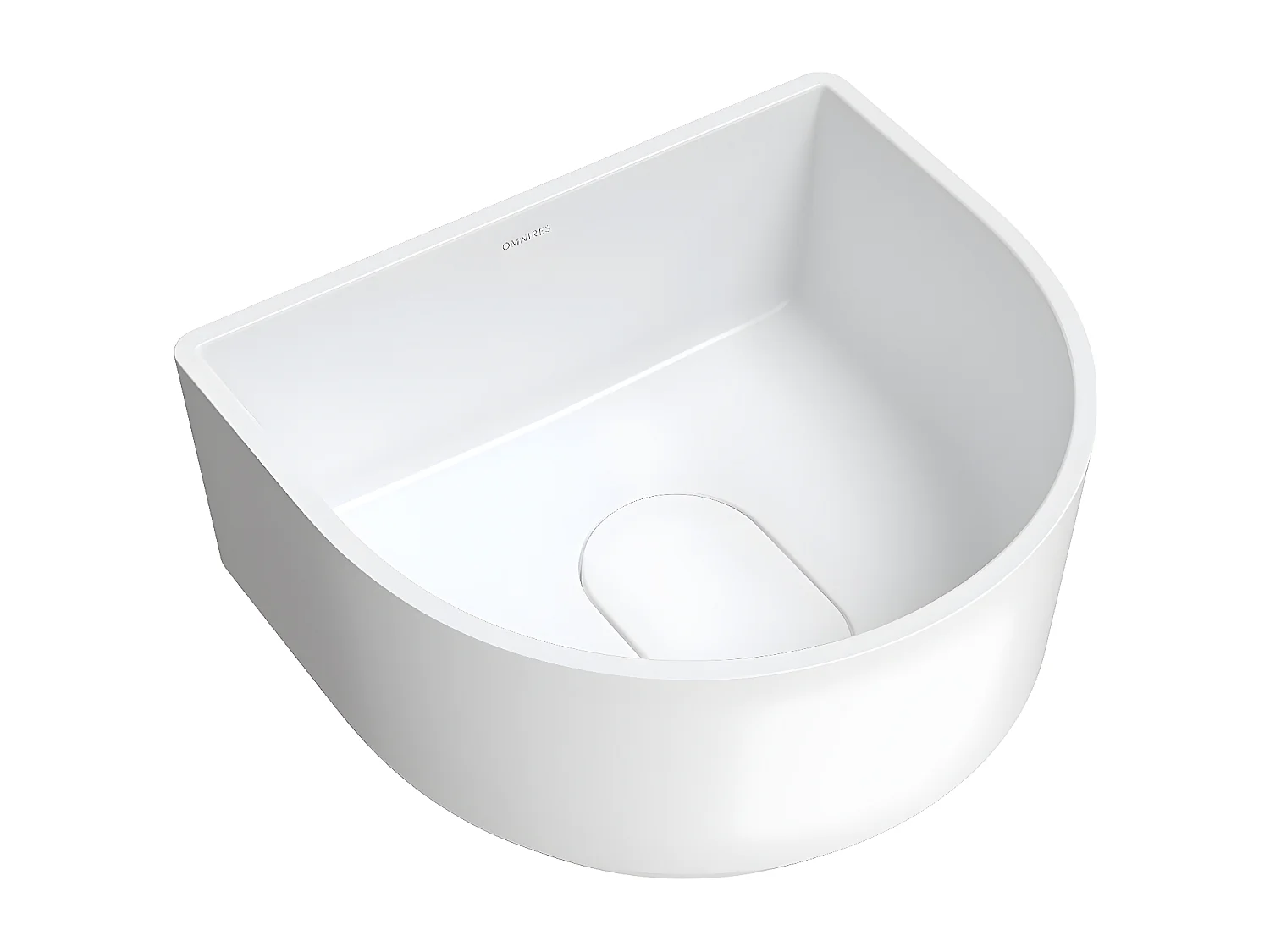 Vasque Cadence M + Vasque À Poser, 42 X 37 cm.couleur : Blanc Mat