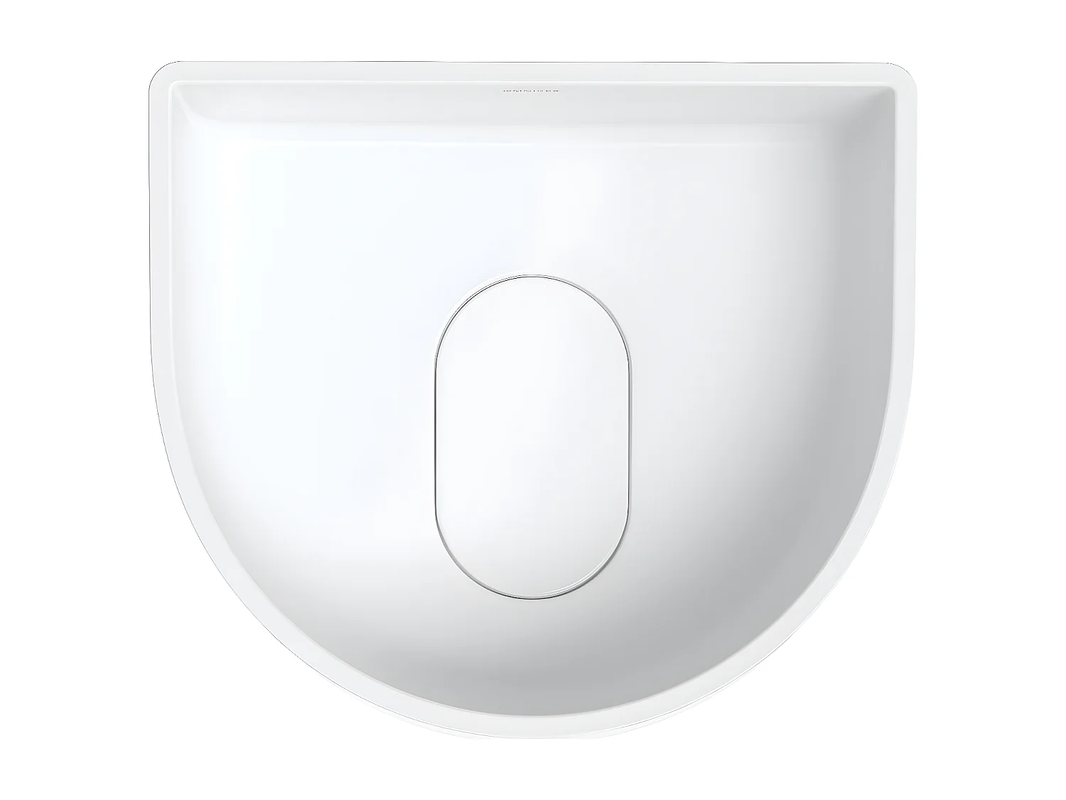 Vasque Cadence M + Vasque À Poser, 42 X 37 cm.couleur : Blanc Mat