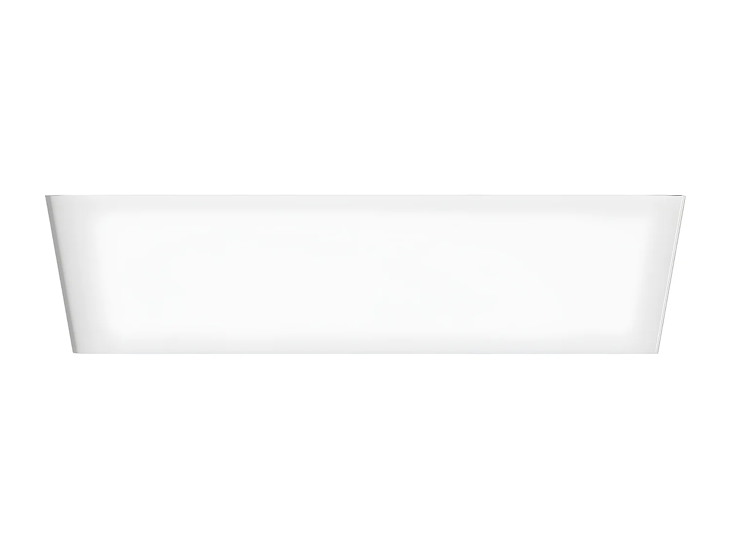 Vasque à poser PARMA 50 x 35 cm  blanc brillant bonde de vidage blanche incluse