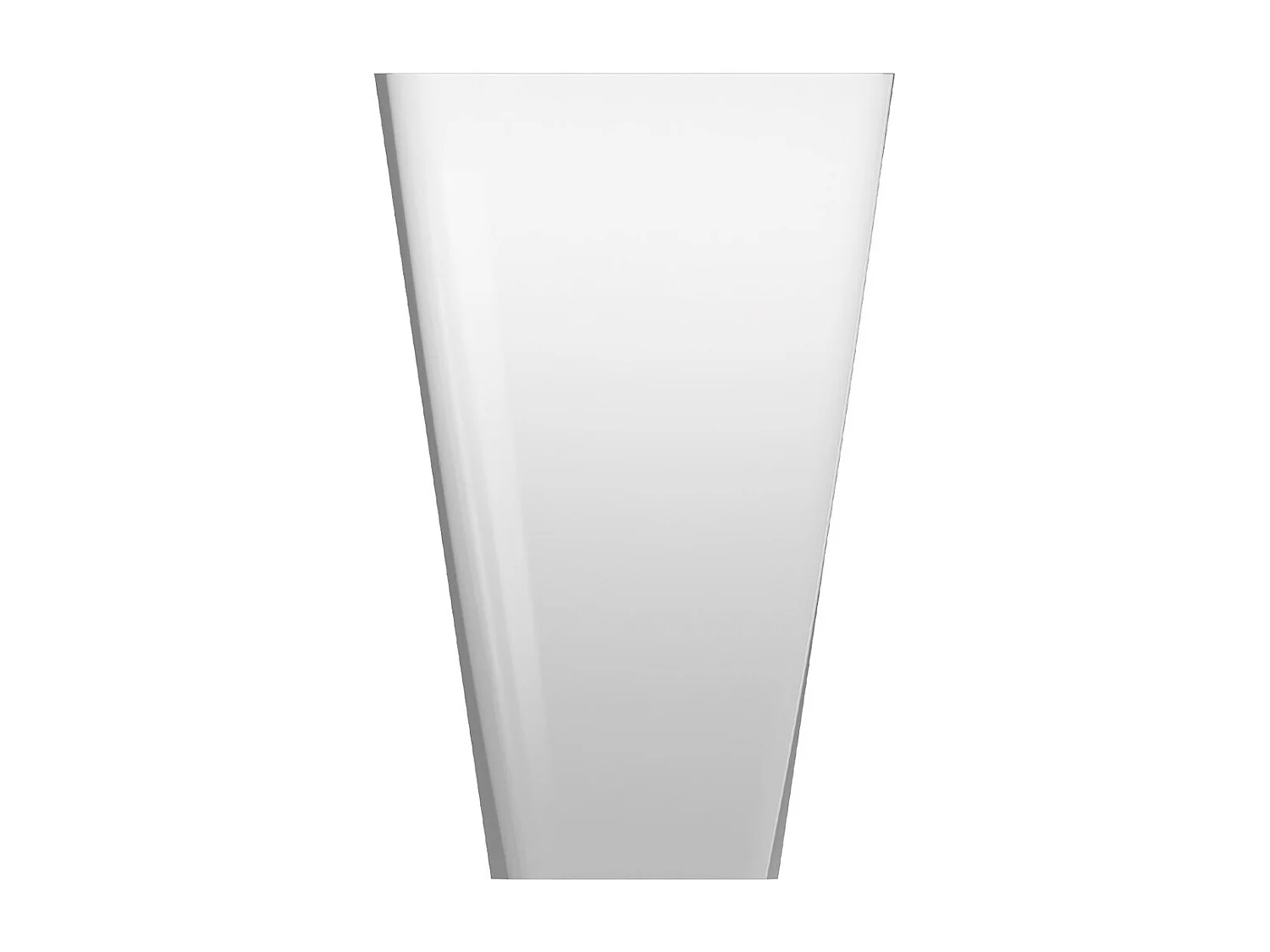 Lavabo PARMA sur pied 55 x 43 cm blanc brillant  bonde de vidage incluse