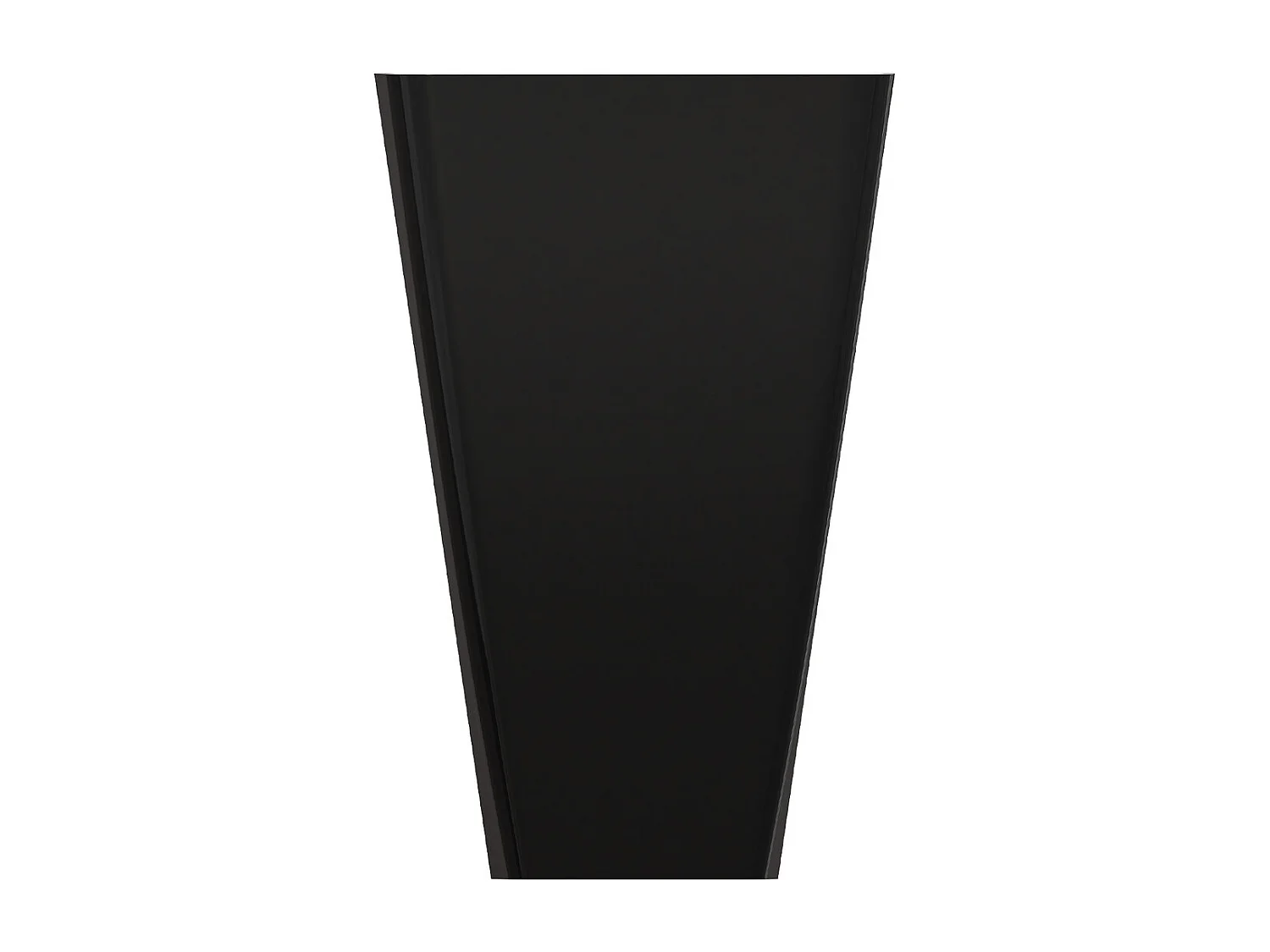 Lavabo PARMA sur pied  55 x 43 cm blanc-noir brillant  bonde de vidage incluse