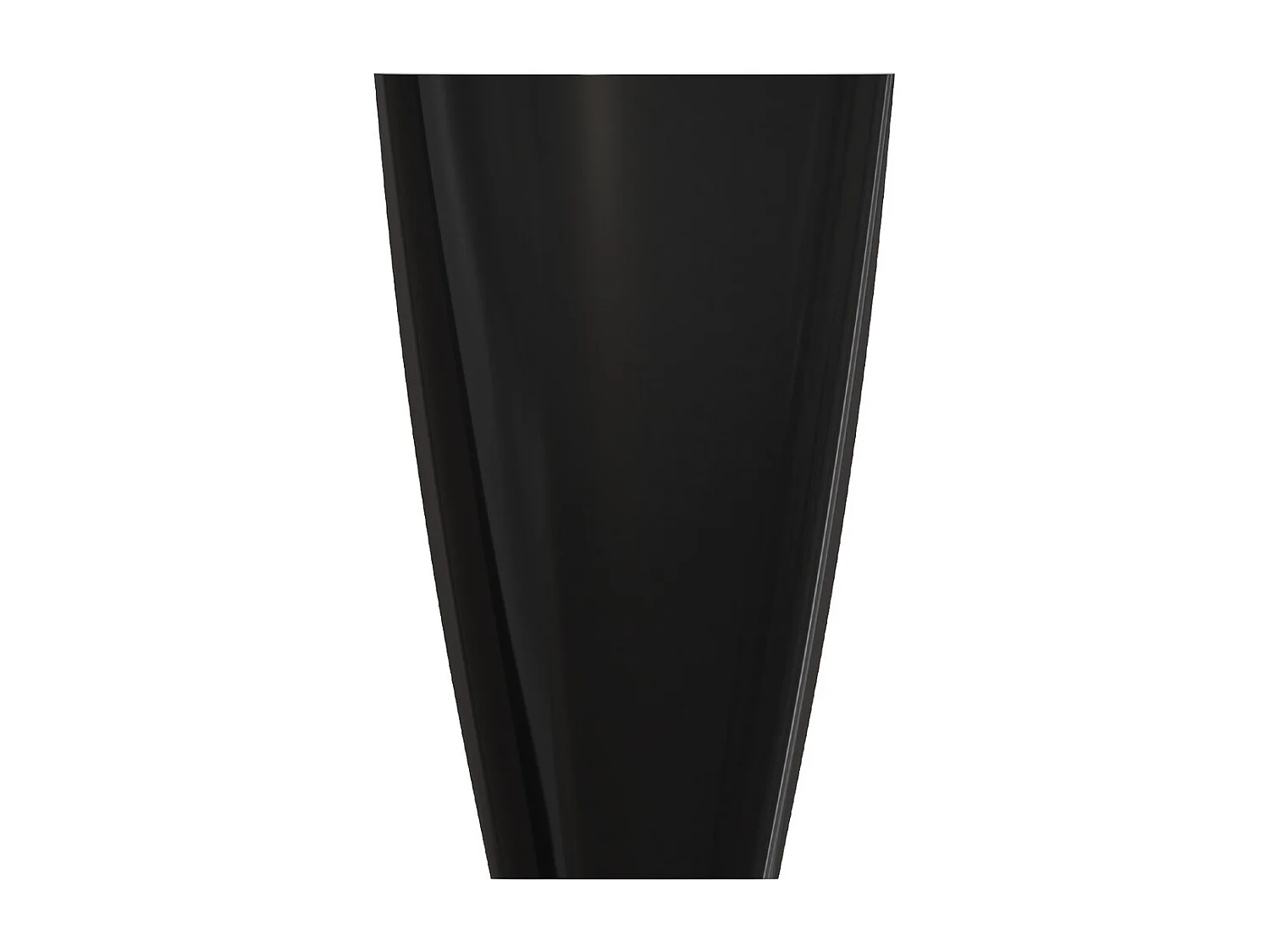 Lavabo sur pied 55 x 43 cm blanc noir brillant bonde de vidage incluse