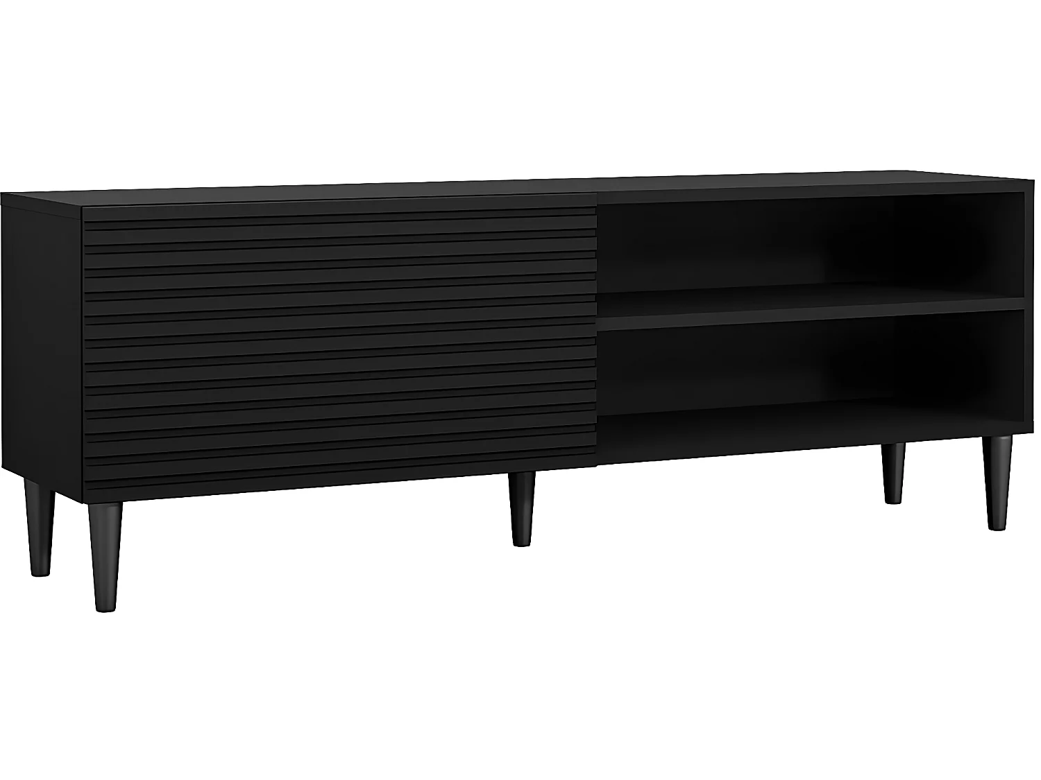 Meuble TV "Nakomo " - 150 cm x 53 cm x 40 cm - Noir