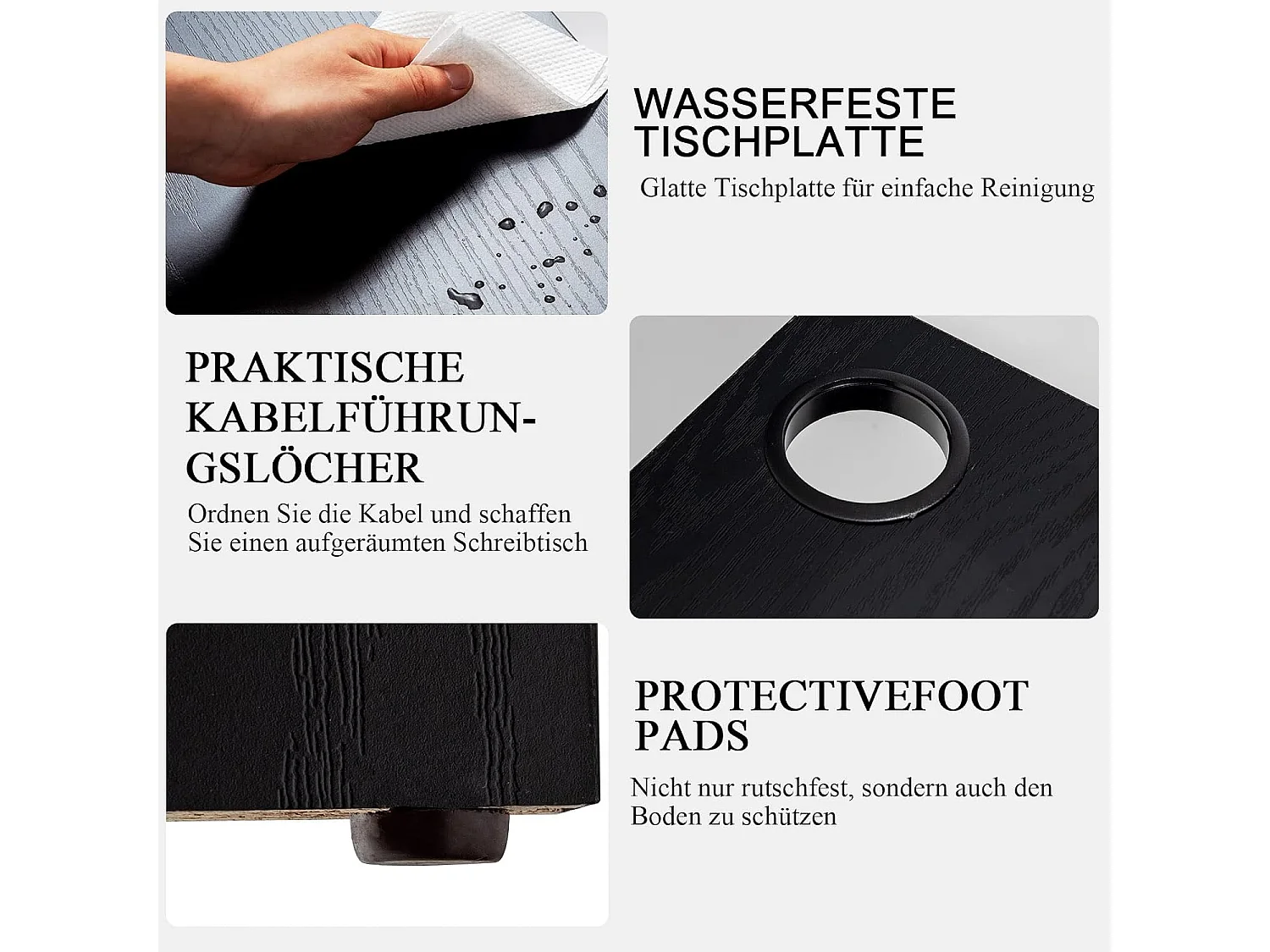 L-förmiger Computertisch