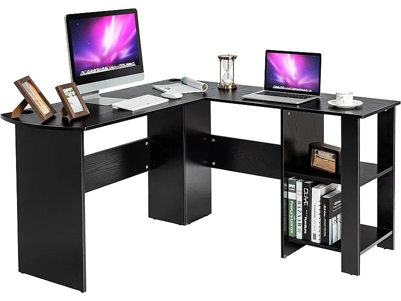 L-förmiger Computertisch