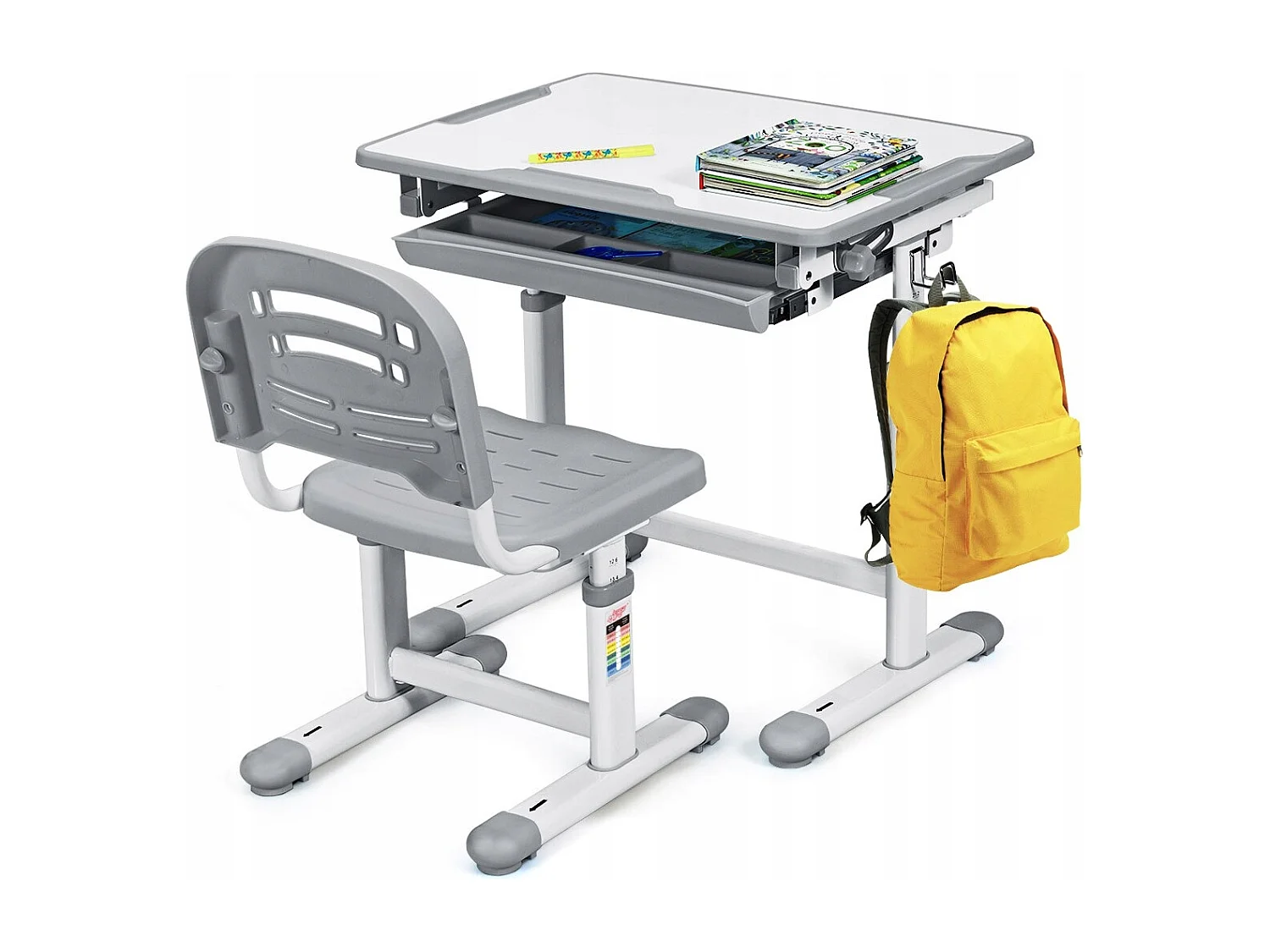 Neigbares Kinderschreibtisch Schreibtisch Jugendschreibtisch-Grau
