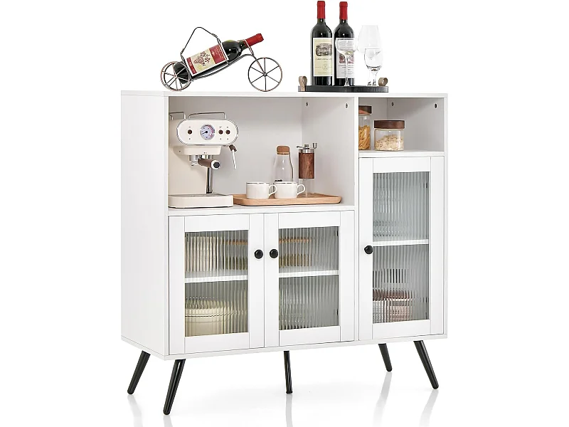 Vintage Küchenschrank mit Glastüren VH32593