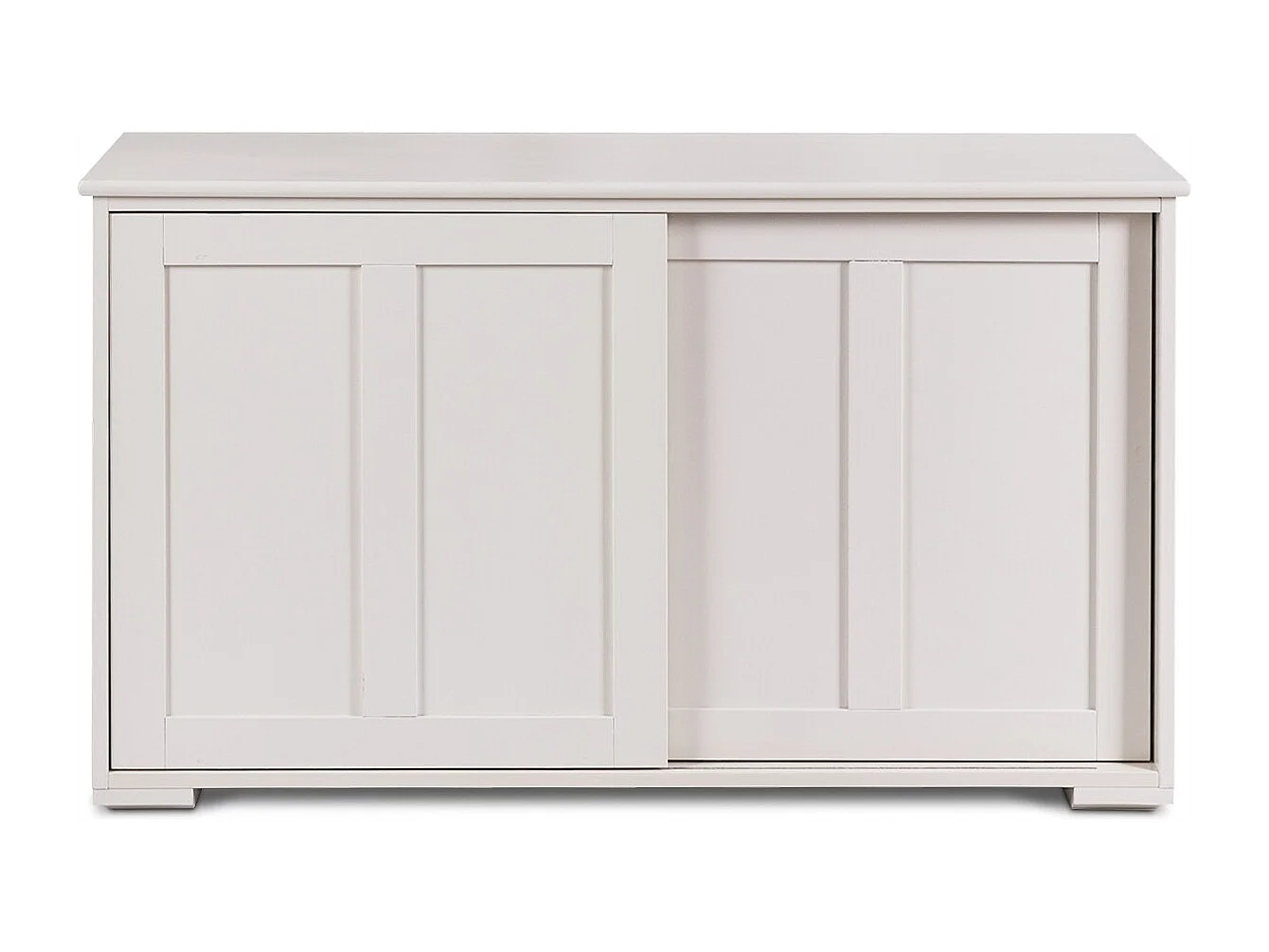 Armadietto da cucina a due porte scorrevoli Mobiletto in legno per bagno 106,7x33x60cm Beige