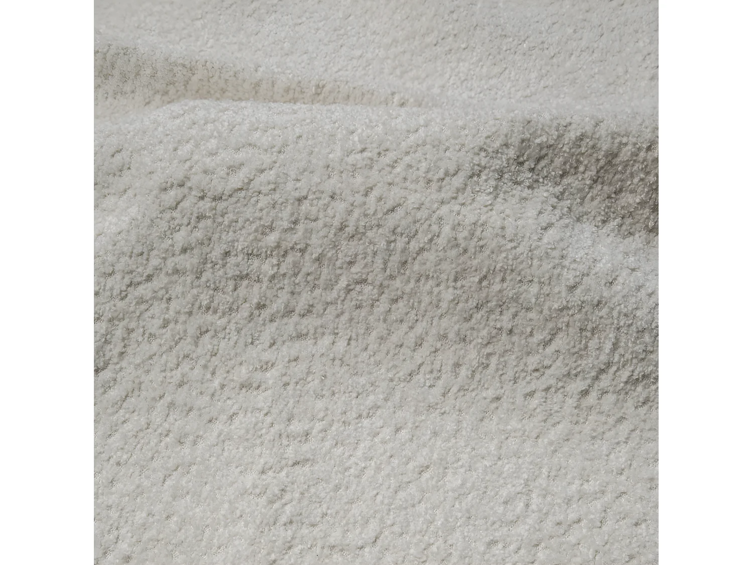 PANORAMASOFA Bouclé Stoff Sassari U Elfenbein (Anthology 1)