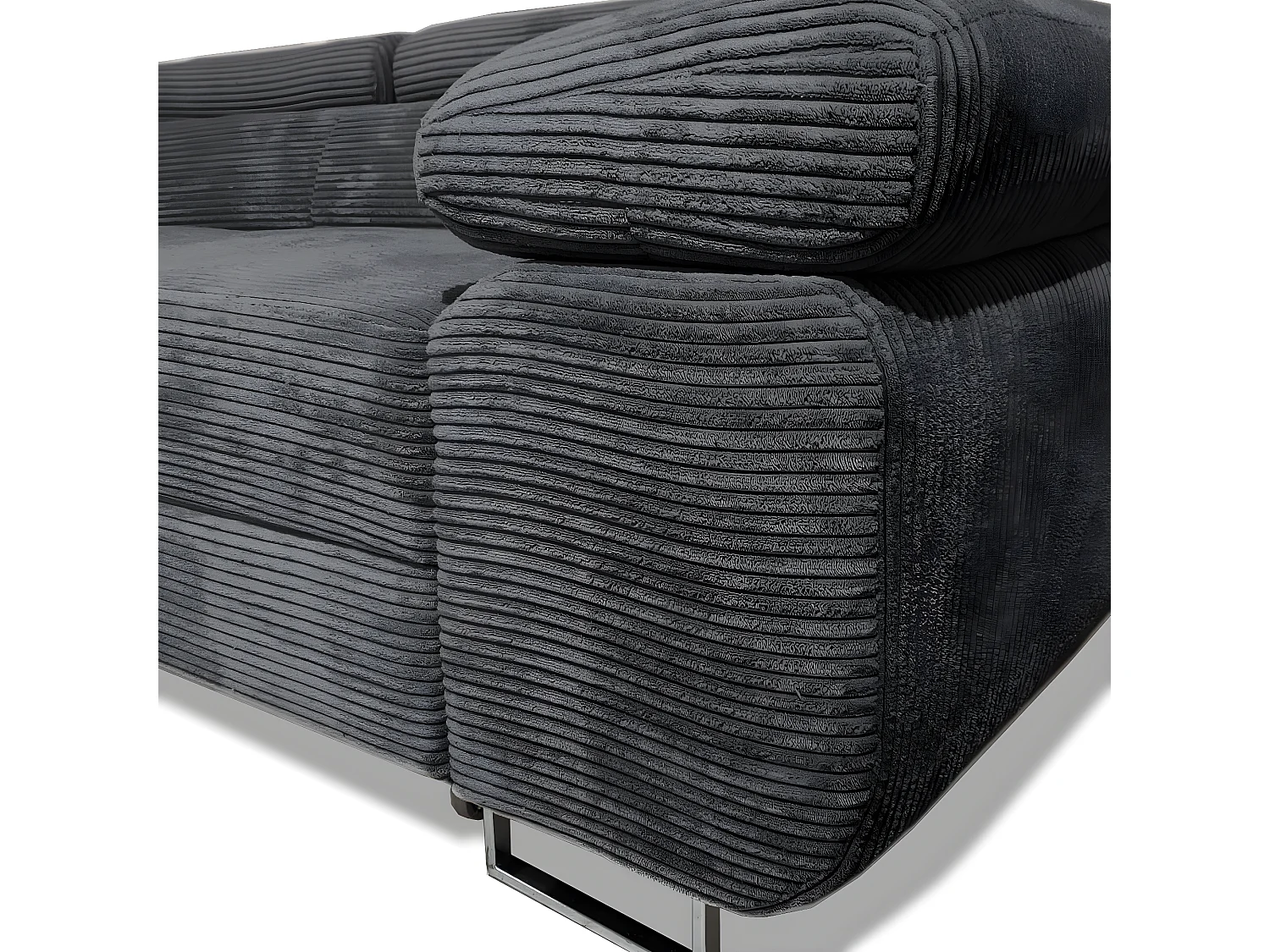 ECKSOFA Schlaffunktion Kosma Dunkelgrau (Poso 34)