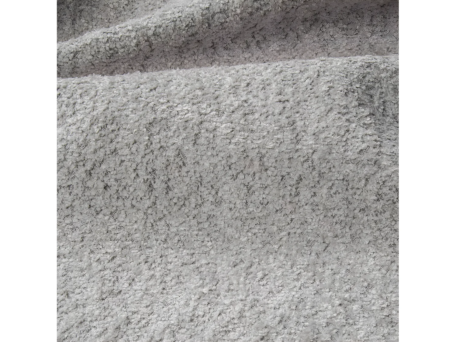 CANAPÉ PANORAMIQUE Tissu bouclé Sassari U Argent (Anthology 15